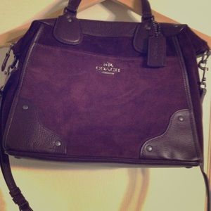 Deep maroon coach purse